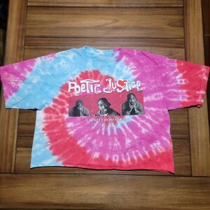 Chemistry SS Cut Crop Tie Dye Tee "Poetic Justice: A Street Romance" Size Large